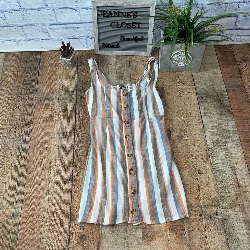 Show Me Your MuMu Cora Dress Sherbet Stripe - Picture 5 of 15